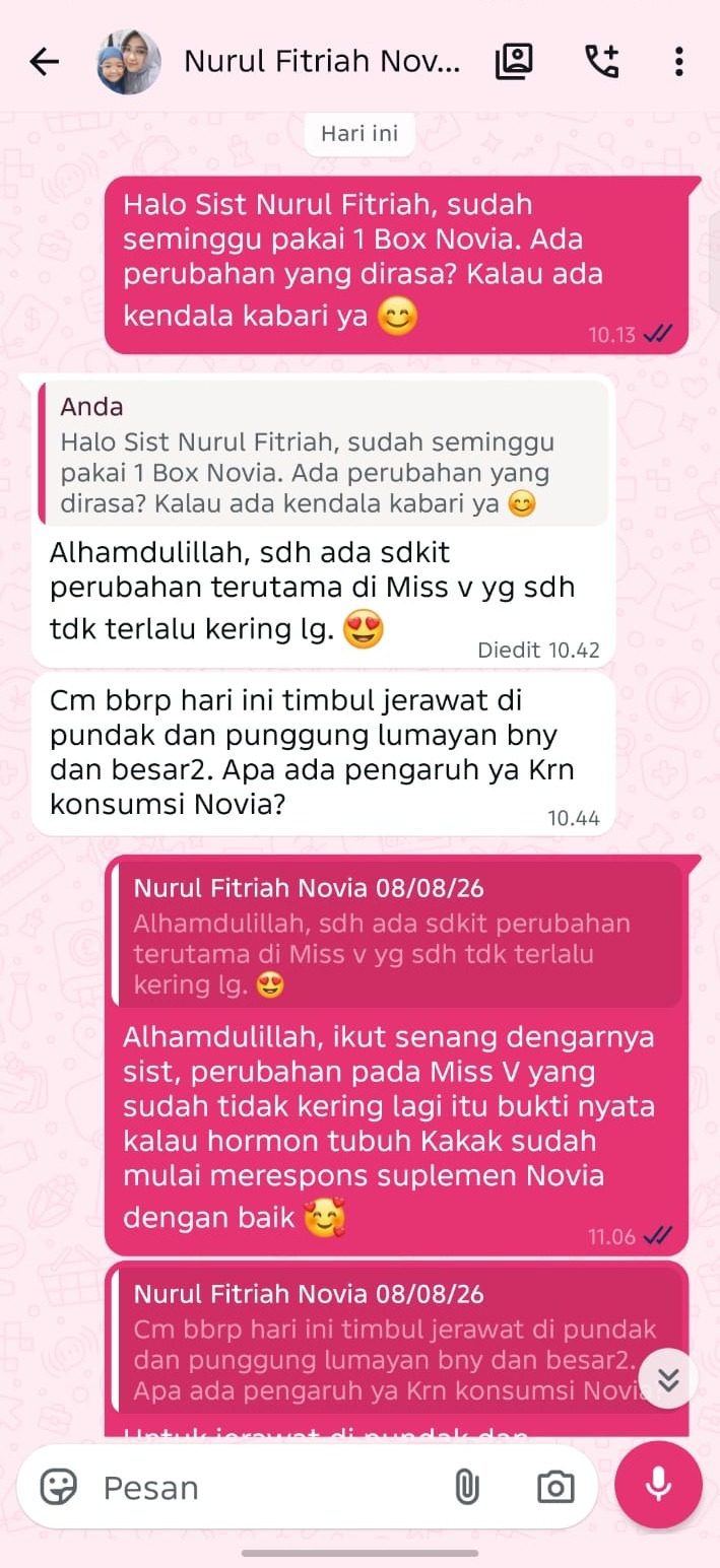 Testimoni pengguna Novia
